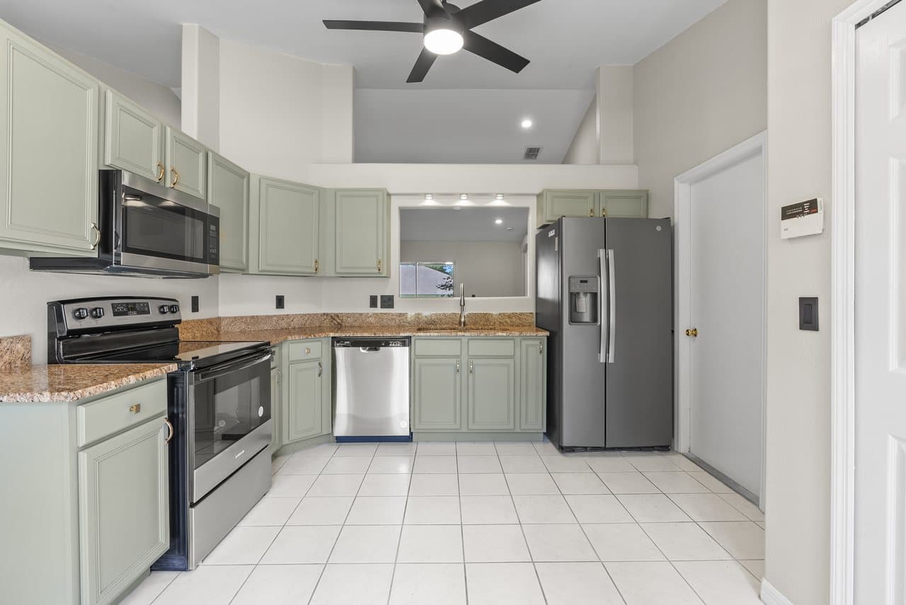 A recent single-family renovation. Kitchen, after renovation.